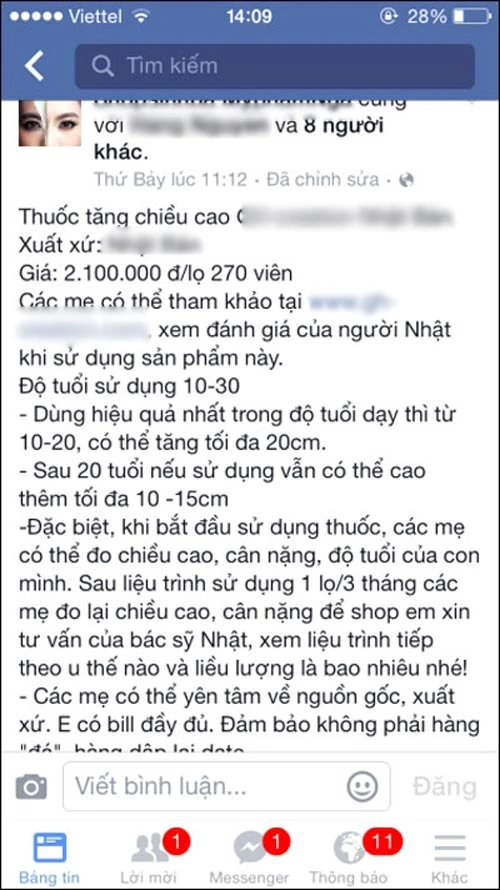 “Ngã ngửa” sự thật về thuốc tăng chiều cao cho trẻ