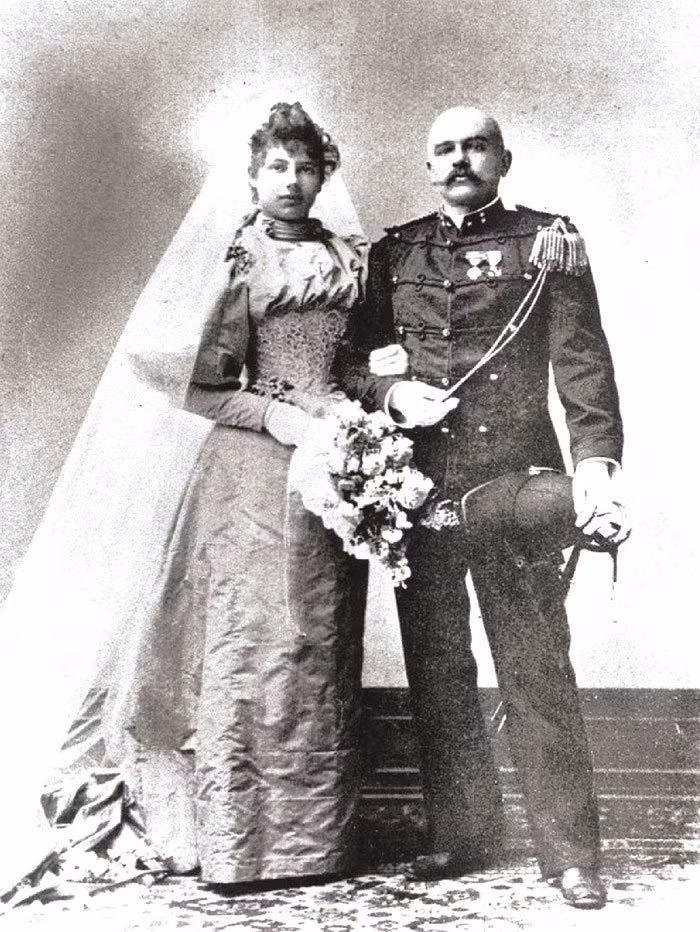 Mata Hari và chồng - Rudolph MacLeod trong ngày cưới.