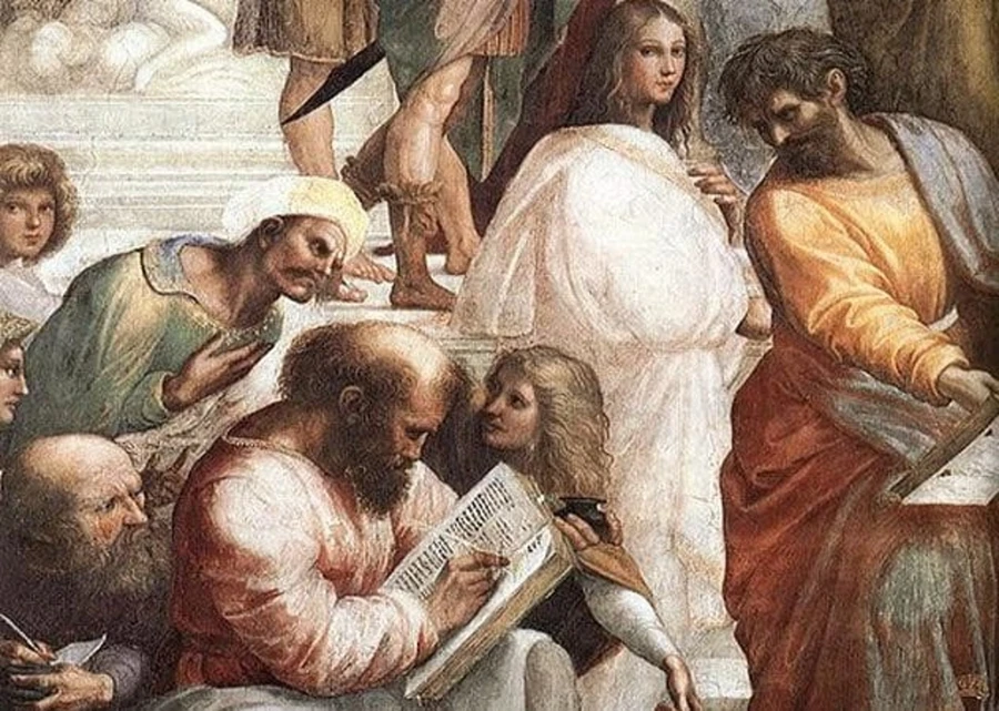Pythagoras và các học trò.