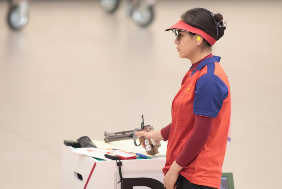 Xạ thủ Trịnh Thu Vinh đã giành vé tham dự Olympic Paris 2024. Ảnh: INT Xạ thủ Trịnh Thu Vinh đã giành vé tham dự Olympic Paris 2024. Ảnh: INT