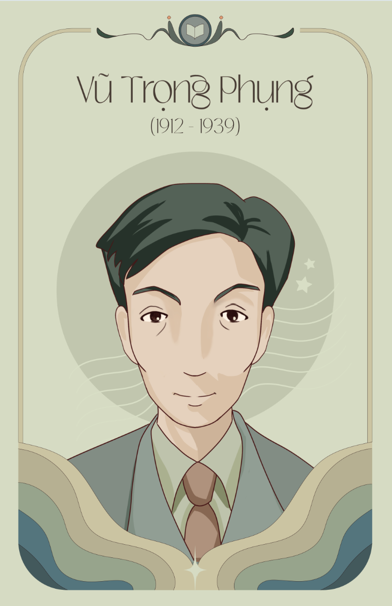 Hình ảnh và trích đoạn văn chương của nhà văn Vũ Trọng Phụng.