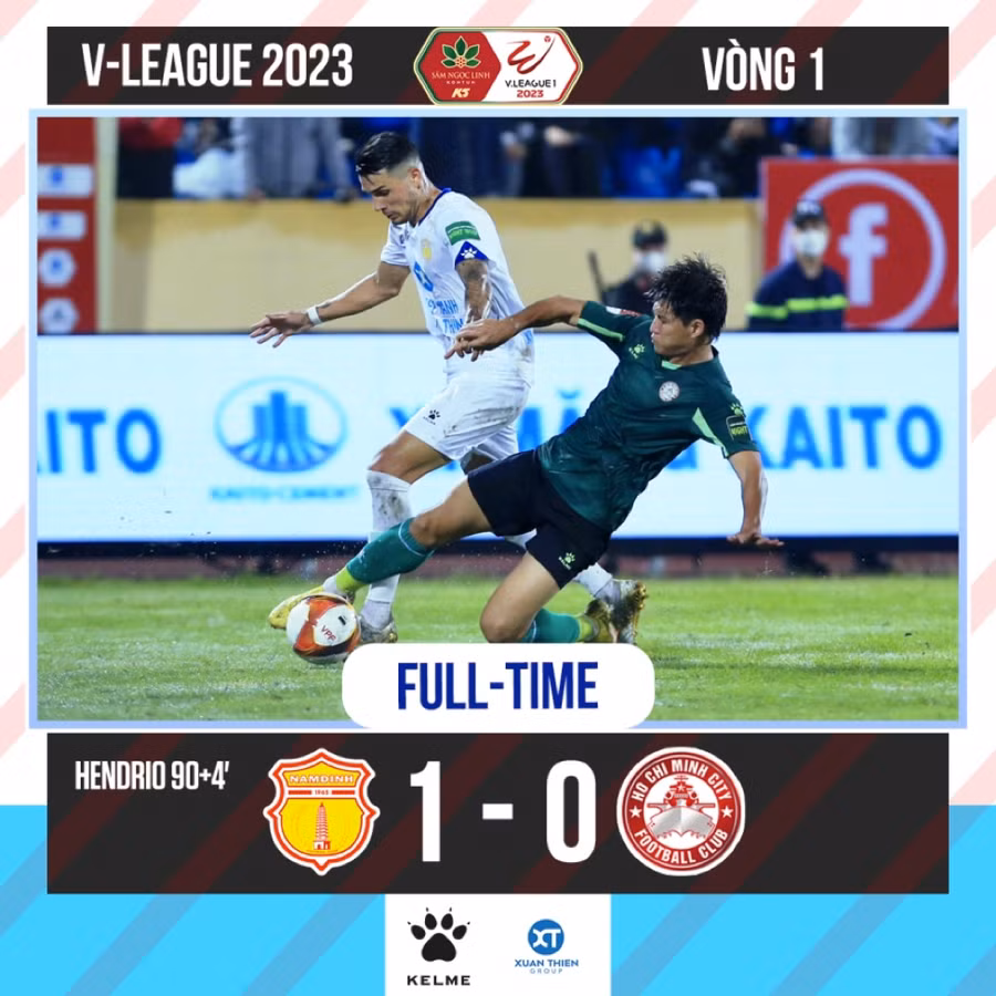 Thép Xanh Nam Định ra quân giành chiến thắng trước Thành phố Hồ Chí Minh.