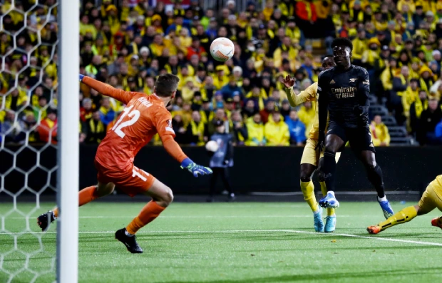 Saka ghi bàn thắng duy nhất cho Arsenal ở phút 24. Saka ghi bàn thắng duy nhất cho Arsenal ở phút 24.