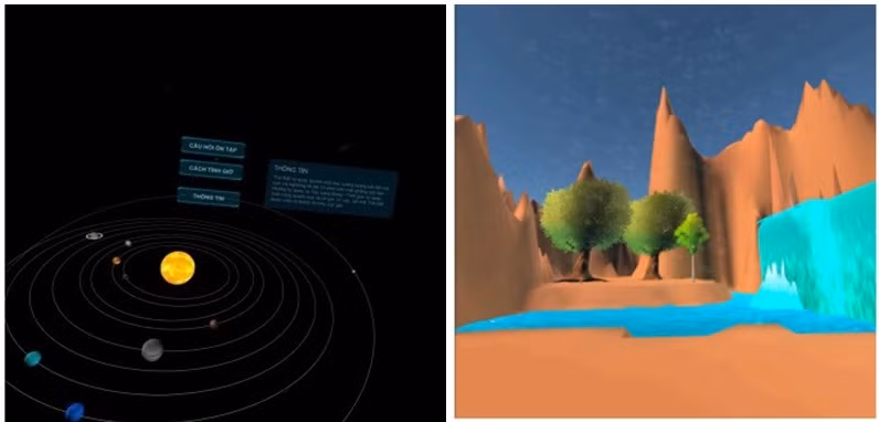 Hình ảnh bài học trên hệ thống.