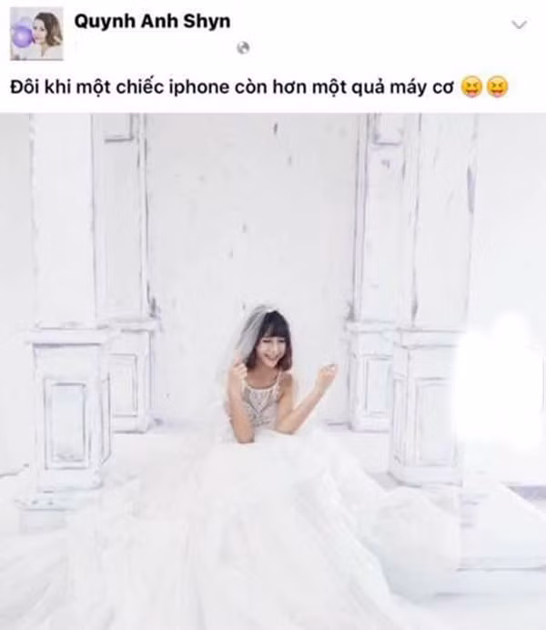 Status của Quỳnh Anh Shyn bị cho rằng mỉa mai ê-kip nhiếp ảnh