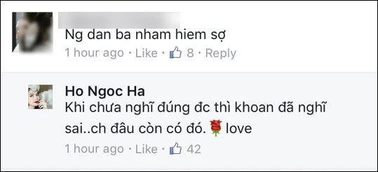 Hồ Ngọc Hà khéo léo đáp trả khi bị anti-fan gọi là “người phụ nữ thâm độc“