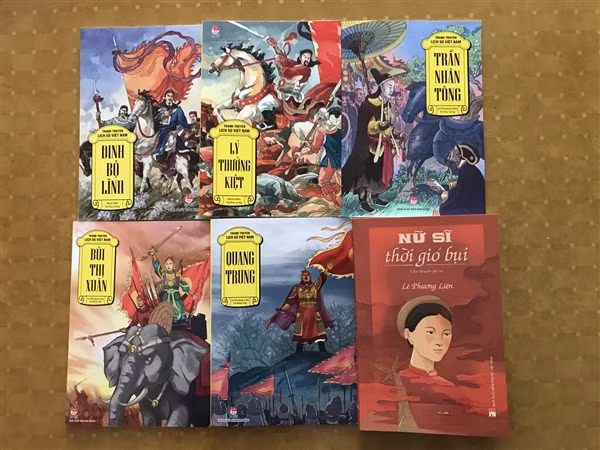 Một số tác phẩm xoay quanh đề tài về danh nhân của nhà văn Lê Phương Liên.