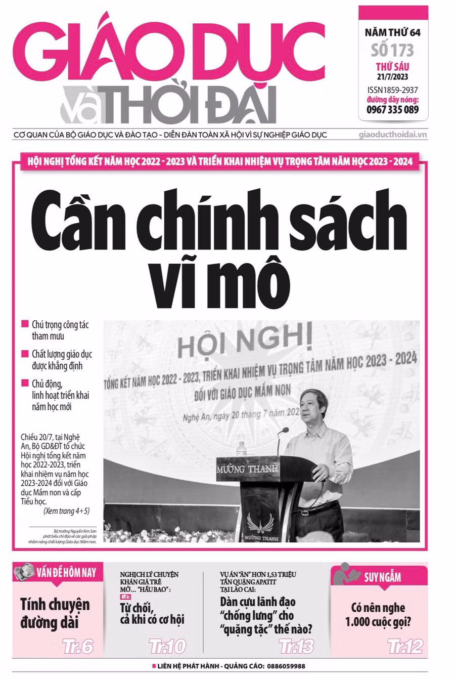 Tin tức báo in 21/7: Chất lượng giáo dục được khẳng định