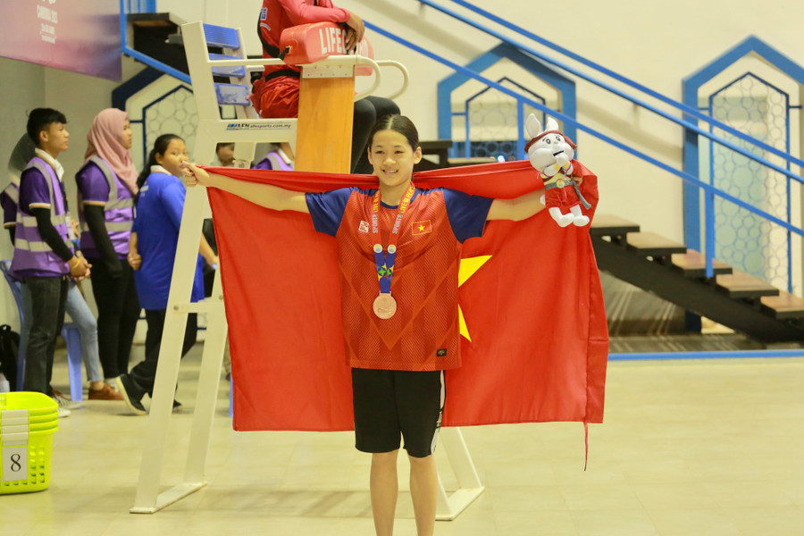 Nguyễn Thúy Hiền giành Huy chương Đồng SEA Games 32. Ảnh: INT.