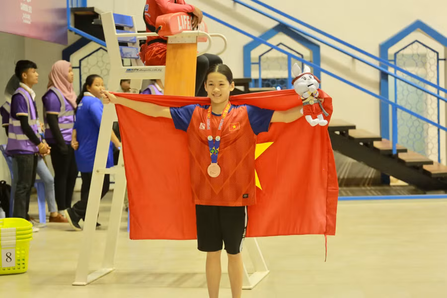 Nguyễn Thúy Hiền giành Huy chương Đồng SEA Games 32. Ảnh: INT.