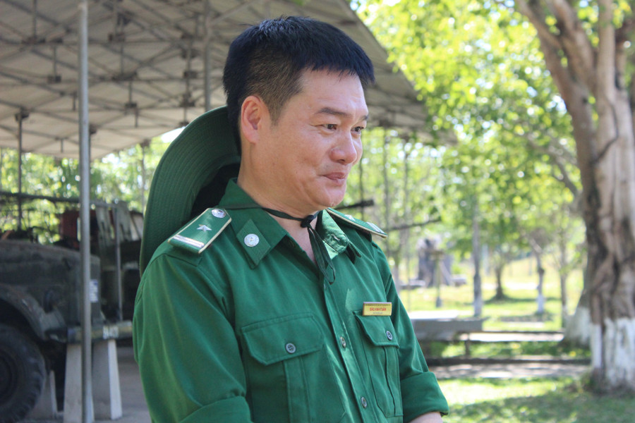 Thuyết minh viên Đào Anh Tuân – Phó Trưởng BQL Khu di tích Ngã ba Đồng Lộc.