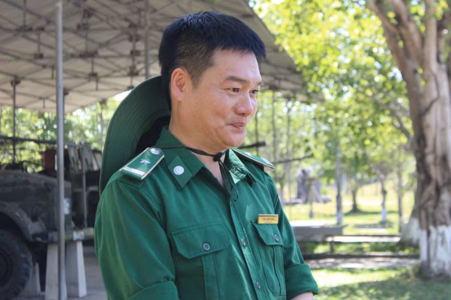 Thuyết minh viên Đào Anh Tuân – Phó Trưởng BQL Khu di tích Ngã ba Đồng Lộc.