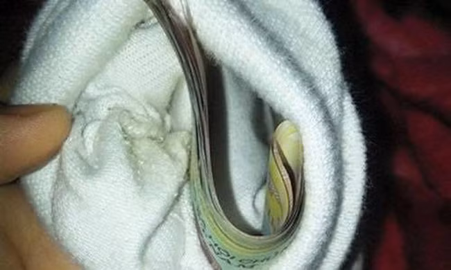 ... đến tất cũng có thể giấu tiền được.