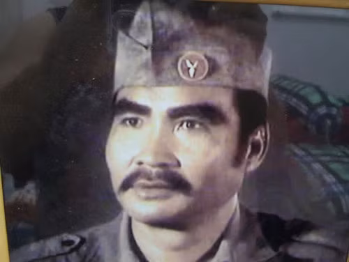 Lý Huỳnh với vai ông Hai Cũ trong phim cùng tên. Ảnh: Tư liệu gia đình.