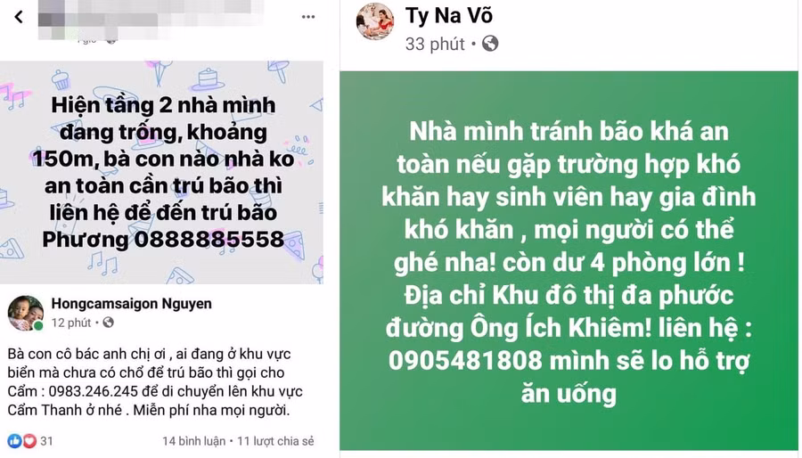 Ấm lòng những hành động đẹp trong mùa bão lũ ảnh 1