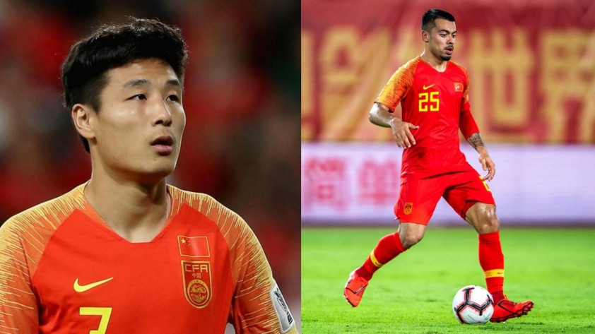 Wu Lei (trái) mâu thuẫn với Li Ke khiến ngôi sao nhập tịch phải rời tuyển Trung Quốc. Wu Lei (trái) mâu thuẫn với Li Ke khiến ngôi sao nhập tịch phải rời tuyển Trung Quốc.