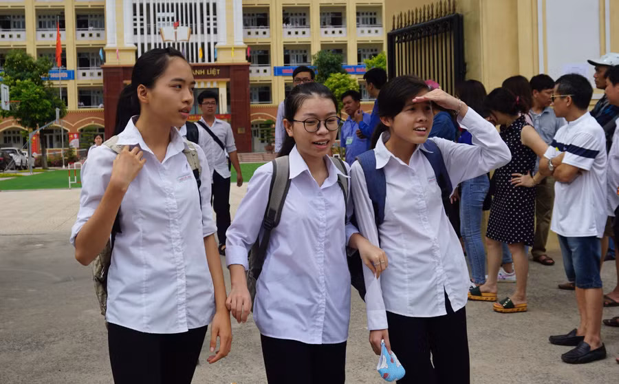 Thí sinh tham dự kỳ thi THPTQG 2018 (ảnh Lê Đăng)