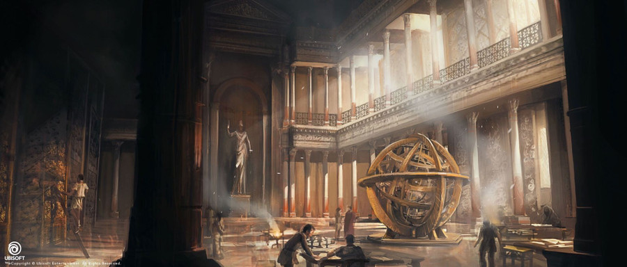 Thời thịnh vượng, Đại thư viện Alexandria có tới 700 nghìn cuộn sách. Ảnh: Pinterest.com Thời thịnh vượng, Đại thư viện Alexandria có tới 700 nghìn cuộn sách. Ảnh: Pinterest.com