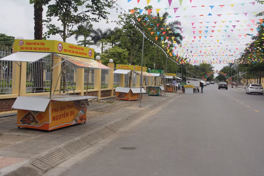 Đây là khu phố ẩm thực được quy hoạch bài bản, chuyên nghiệp lần đầu tiên ở Hà Tĩnh.