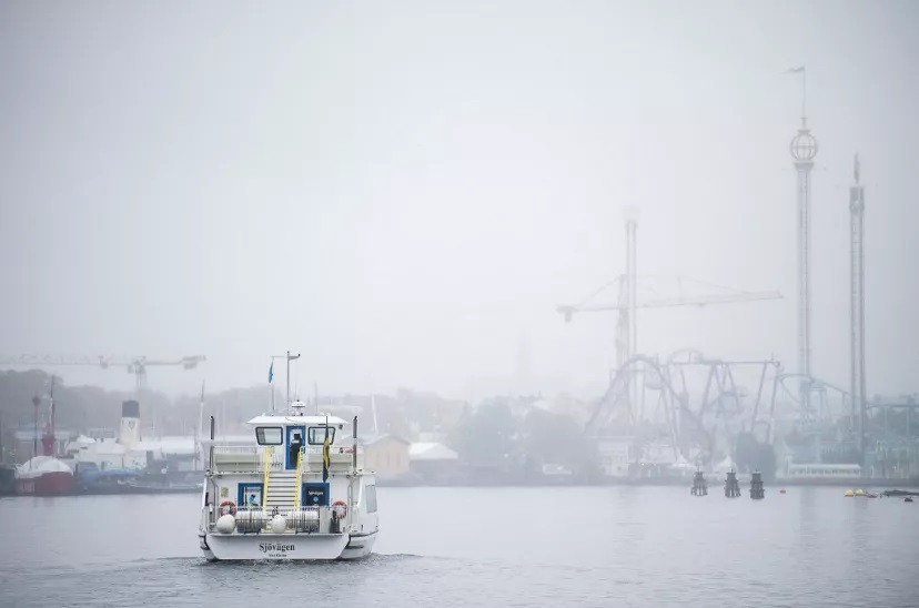 Một chiếc phà ở Stockholm, Thụy Điển. Ảnh: Jonathan Nackstrand/AFP