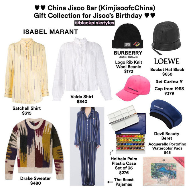 Choáng với quà sinh nhật fan Trung Quốc tặng Jisoo: Đồ hiệu nhiều đến độ mở được shop ảnh 6 Choáng với quà sinh nhật fan Trung Quốc tặng Jisoo: Đồ hiệu nhiều đến độ mở được shop ảnh 6