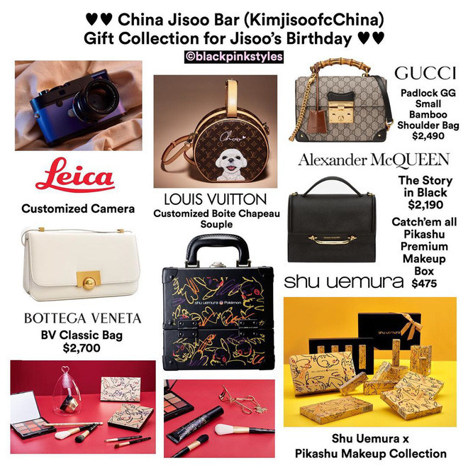 Choáng với quà sinh nhật fan Trung Quốc tặng Jisoo: Đồ hiệu nhiều đến độ mở được shop ảnh 3 Choáng với quà sinh nhật fan Trung Quốc tặng Jisoo: Đồ hiệu nhiều đến độ mở được shop ảnh 3