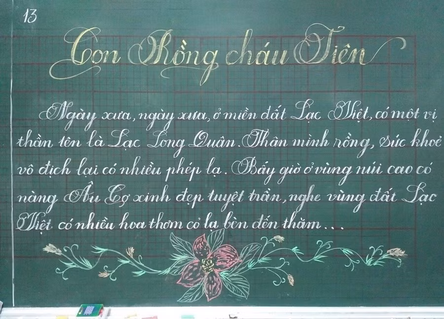 Nét chữ bay bướm tuyệt đẹp, đều tăm tắp của cô trò vùng ATK Định Hóa ảnh 9