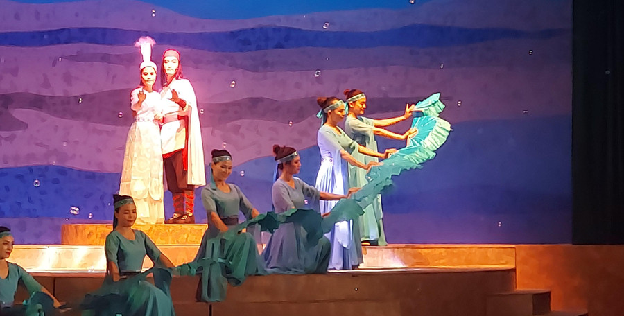 Vở chèo “Thiên duyên huyền tích” sẽ tham dự Liên hoan Sân khấu chèo chuyên nghiệp toàn quốc 2022. Ảnh: Bình Thanh.