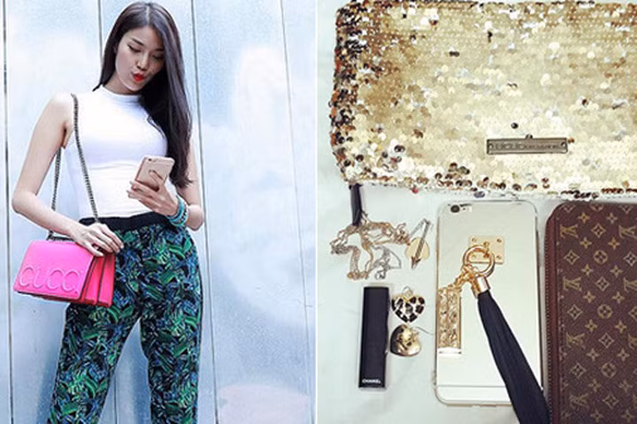 Lan Khuê đẹp hơn khi đi đâu cũng dát hàng hiệu lên người