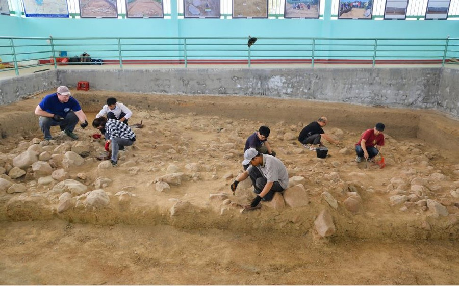 Khai quật di tích khảo cổ Rộc Tưng - An Khê. Nguồn ảnh: Bảo tàng tỉnh Gia Lai.