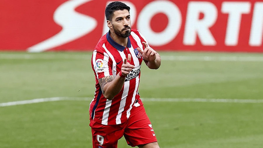 Suarez đang thể hiện phong độ tuyệt vời trong màu áo Atletico.