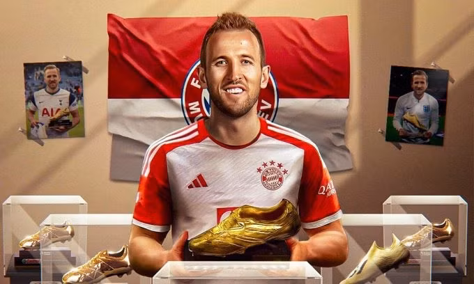 Harry Kane khoe đoạt Giày Vàng châu Âu 2024.
