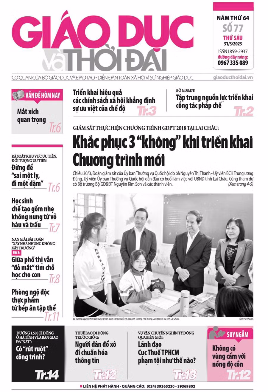 Tin tức báo in 31/3: Đừng để 'sai một ly, đi một dặm'