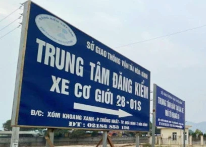 Trung tâm Đăng kiểm xe cơ giới Hòa Bình 28-01S được hoạt động trở lại.