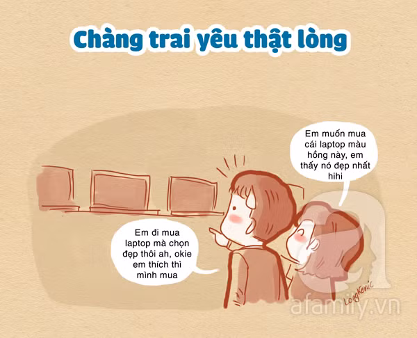 Chàng trai yêu thật lòng.