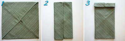 Cách gấp khăn ăn Cách gấp khăn ăn