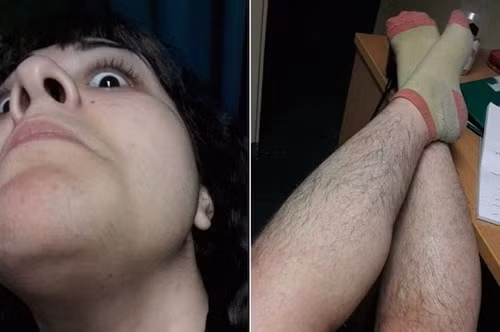 Cô gái xinh đẹp thích khoe ảnh cơ thể đầy lông ảnh 1