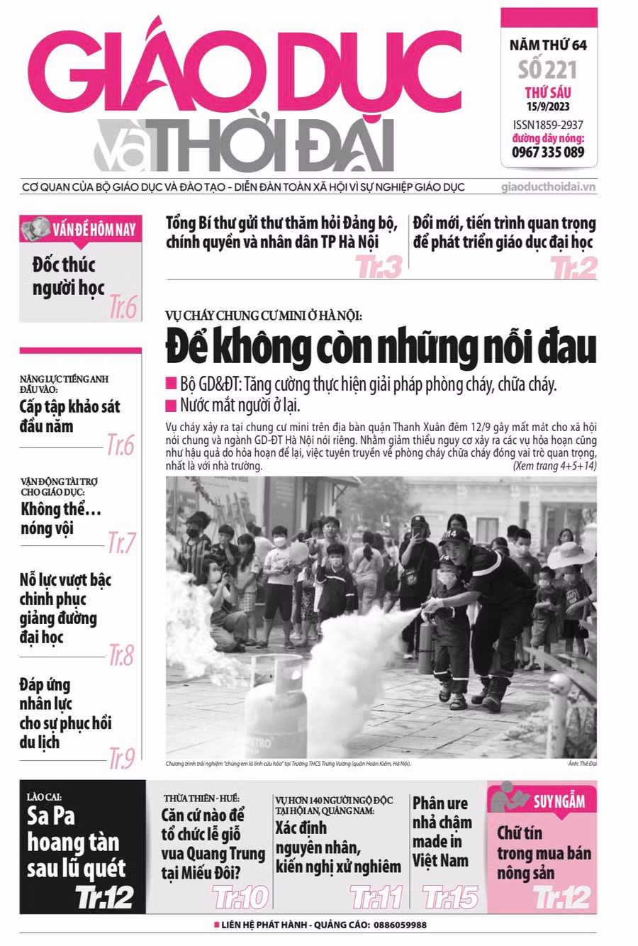 Tin tức báo in 15/9: Nước mắt người ở lại