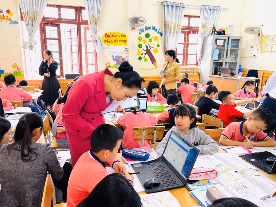 Chuyển đổi số đã giúp nhà trường nâng cao chất lượng dạy học. 