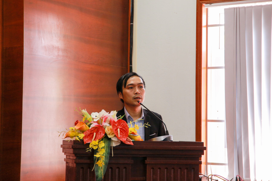 PGS.TS Ngô Xuân Cường - Khoa Kỹ thuật và Công nghệ, ĐH Huế báo cáo tổng kết hoạt động KHCN giai đoạn 2019 - 2022.