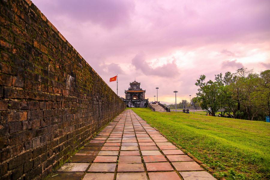 Tuyến phố đi bộ dọc Thượng Thành Huế. (Ảnh: Hoàng Hải). Tuyến phố đi bộ dọc Thượng Thành Huế. (Ảnh: Hoàng Hải).