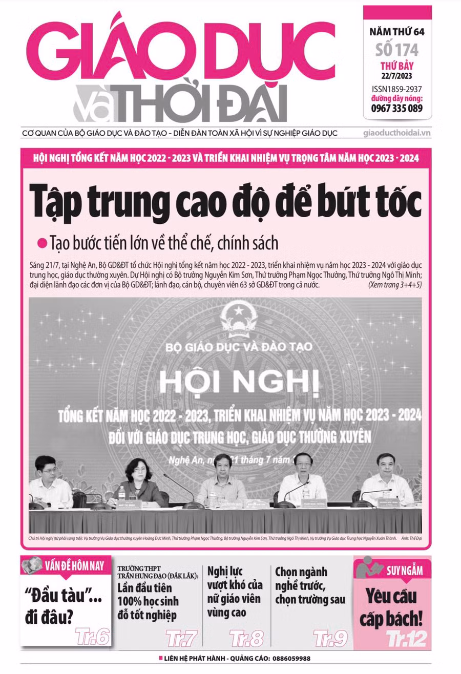 Tin tức báo in 22/7: Tạo bước tiến lớn về thể chế, chính sách 