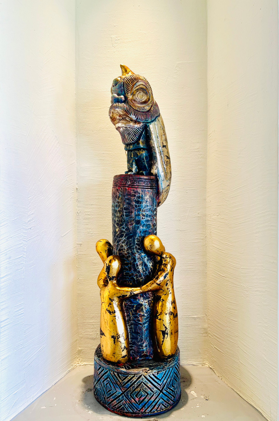 Tác phẩm 'Chơi lân' của Lê Ngọc Thuận. Tác phẩm 'Chơi lân' của Lê Ngọc Thuận.