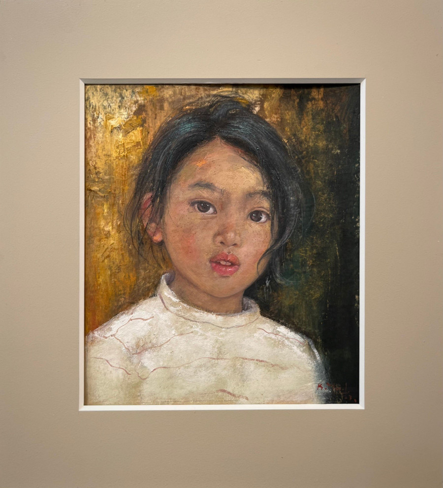 Chân dung &apos;Em bé Tây Bắc&apos; của họa sĩ Bùi Văn Tuất.