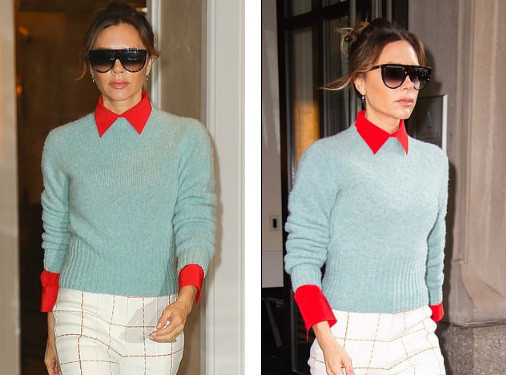 Victoria Beckham thả dáng thon thả quyến rũ, sải bước trên phố Mỹ