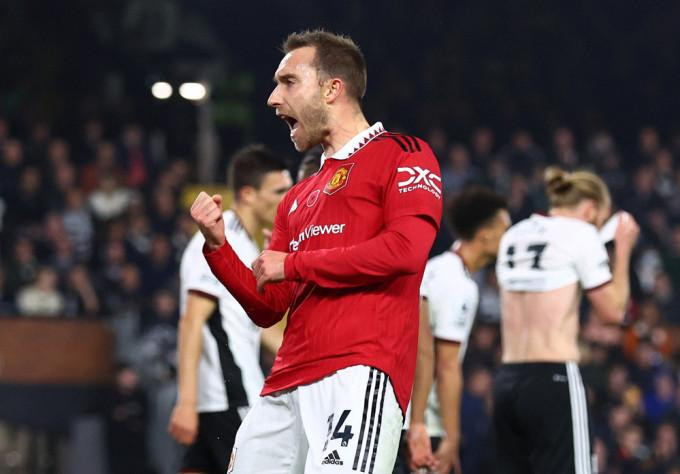 Eriksen góp một bàn và một kiến tạo trong chiến thắng của Man United