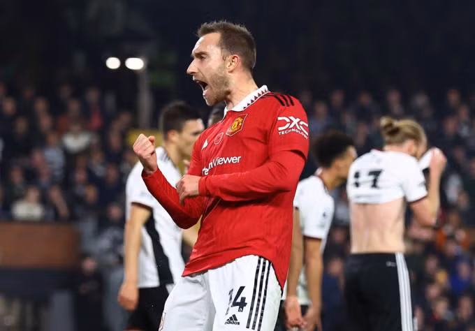 Eriksen góp một bàn và một kiến tạo trong chiến thắng của Man United