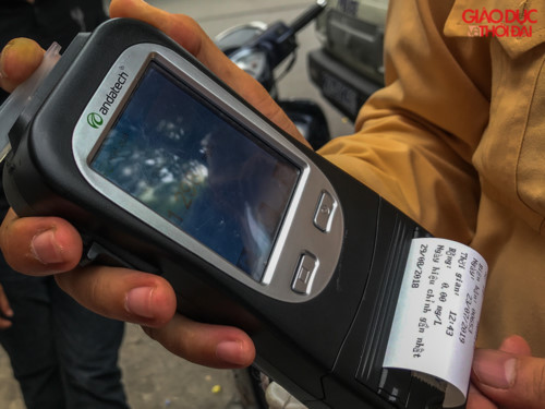 Kết quả kiểm tra nồng độ cồn của người lái xe Kết quả kiểm tra nồng độ cồn của người lái xe