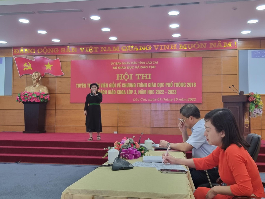 Hội thi được đông đảo cán bộ, giáo viên tham gia.