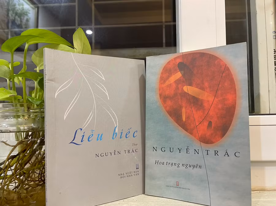 Một số tác phẩm của nhà thơ Nguyễn Trác. Ảnh: NVCC